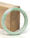 Baikalla Jewelry Jadeite Jade Bangle Bracelet Baikalla™ "Classic Bangle" Genuine Burmese Green Jadeite Jade Bangle Bracelet ( 58.4 mm)
