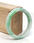 Baikalla Jewelry Jadeite Jade Bangle Bracelet Baikalla™ "Classic Bangle" Genuine Burmese Green Jadeite Jade Bangle Bracelet ( 56.13 mm)