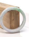 Baikalla Jewelry Jadeite Jade Bangle Bracelet Baikalla™ "Classic Bangle" Genuine Burmese Green Jadeite Jade Bangle Bracelet (58.28 mm)