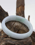 Baikalla Jewelry Jadeite Jade Bangle Bracelet Baikalla™ "Classic Bangle" Genuine Burmese Green Jadeite Jade Bangle Bracelet (62.38mm)
