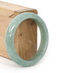 Baikalla Jewelry Jadeite Jade Bangle Bracelet Baikalla "Classic Bangle" Deep Green Natural Burmese Jadeite Jade Bangle ( 55.08 mm )