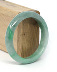 Baikalla Jewelry Jadeite Jade Bangle Bracelet Genuine Burmese Forest Green Jadeite Jade Bangle Bracelet (58.23 mm)