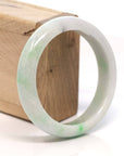 Baikalla Jewelry Jadeite Jade Bangle Bracelet Baikalla™ "Classic Bangle" Genuine Burmese Green Jadeite Jade Bangle Bracelet (58.5 mm)
