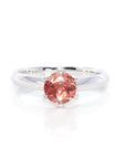 Baikalla Jewelry Gold Sapphire Ring 14k White Gold Sunstone Ring