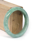 Baikalla Jewelry Jadeite Jade Bangle Bracelet Genuine Burmese Forest Green Jadeite Jade Bangle Bracelet (58.3 mm)