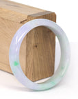 Baikalla Jewelry Jadeite Jade Bangle Bracelet Genuine Burmese Lavender & Green Jadeite Jade Bangle Bracelet (56.62 mm)