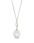 Baikalla Jewelry Topaz Necklace Sterling Silver Topaz Necklace With Tourmaline and Zircon Accent Stones