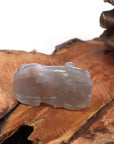 Baikalla Jewelry genuine jadeite carving Baikalla™ Pi Xiu Genuine Burmese Icy Lavender Jadeite Jade PiXiu Pendant Necklace (FengShui Lucky)