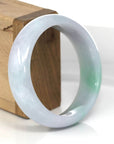 Baikalla Jewelry Jadeite Jade Bangle Bracelet High-quality Lavender-Green Natural Burmese Jadeite Jade Bangle (57.30 mm)