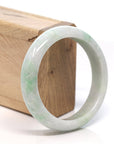 Baikalla Jewelry Jadeite Jade Bangle Bracelet Baikalla™ "Classic Bangle" Genuine Burmese Green Jadeite Jade Bangle Bracelet (58.4 mm)