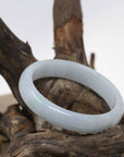 Baikalla Jewelry Jadeite Jade Bangle Bracelet Baikalla™ "Classic Bangle" Genuine Burmese Green Jadeite Jade Bangle Bracelet (59.6mm)