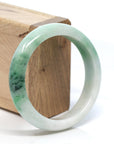 Baikalla Jewelry Jadeite Jade Bangle Bracelet Baikalla™ "Classic Bangle" Genuine Burmese Green Jadeite Jade Bangle Bracelet (57.0 mm)