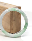 Baikalla Jewelry Jadeite Jade Bangle Bracelet Baikalla™ "Classic Bangle" Genuine Burmese Green Jadeite Jade Bangle Bracelet (58.4 mm)