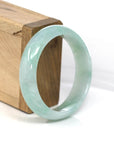 Baikalla Jewelry Jadeite Jade Bangle Bracelet Genuine Burmese Green Jadeite Jade Bangle Bracelet (56.01 mm)
