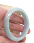 Baikalla Jewelry Jadeite Jade Bangle Bracelet Genuine Burmese Blue-green Jadeite Jade Bangle Bracelet (60 mm)