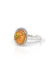 Baikalla Jewelry Gold Opal Ring Baikalla™ "Charlotte" 18K Gold Ethiopian Opal Rope Ring