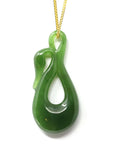 Baikalla Jewelry Jade Pendant Necklace Nephrite Green Jade Lovely Swan Pendant Necklace, Real jade Jewelry