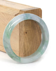 Baikalla Jewelry Jadeite Jade Bangle Bracelet Baikalla "Classic Bangle" Blue Green Natural Burmese Jadeite Jade Bangle (52.61mm)
