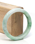 Baikalla Jewelry Jadeite Jade Bangle Bracelet Baikalla™ "Classic Bangle" Genuine Burmese Green Jadeite Jade Bangle Bracelet ( 58.3mm)