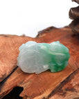 Baikalla Jewelry genuine jadeite carving Baikalla™ High-End Pi Xiu Genuine Burmese Apple Green Jadeite Jade PiXiu Pendant Necklace (FengShui Lucky)