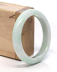 Baikalla Jewelry Jadeite Jade Bangle Bracelet Baikalla™ "Classic Bangle" Genuine Burmese Green Jadeite Jade Bangle Bracelet (57 mm)