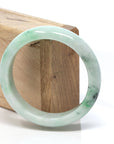 Baikalla Jewelry Jadeite Jade Bangle Bracelet Baikalla™ "Classic Bangle" Genuine Burmese Green Jadeite Jade Bangle Bracelet (58.41 mm)