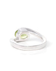 Baikalla Jewelry Baikalla™ Gemstone Collection Sterling Silver Genuine Peridot Oval Bypass Ring