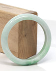 Baikalla Jewelry Jadeite Jade Bangle Bracelet Baikalla™ "Classic Bangle" Genuine Burmese Green Jadeite Jade Bangle Bracelet ( 58.15 mm)