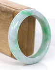 Baikalla Jewelry Jadeite Jade Bangle Bracelet Baikalla™ "Classic Bangle" Genuine Jadeite Jade Lavender Green Bangle Bracelet (56.29mm)