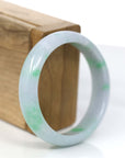 Baikalla Jewelry Jadeite Jade Bangle Bracelet Baikalla™ "Classic Bangle" Genuine Jadeite Jade Lavender Green Bangle Bracelet (55.48mm)