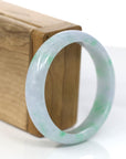 Baikalla Jewelry Jadeite Jade Bangle Bracelet Baikalla™ "Classic Bangle" Genuine Jadeite Jade Lavender Green Bangle Bracelet (55.48mm)