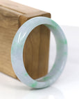 Baikalla Jewelry Jadeite Jade Bangle Bracelet Baikalla™ "Classic Bangle" Genuine Jadeite Jade Lavender Green Bangle Bracelet (55.48mm)