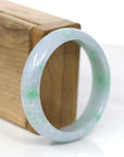 Baikalla Jewelry Jadeite Jade Bangle Bracelet Baikalla™ "Classic Bangle" Genuine Jadeite Jade Lavender Green Bangle Bracelet (55.48mm)