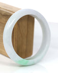 Baikalla Jewelry Jadeite Jade Bangle Bracelet Baikalla Genuine White & Green Burmese Jadeite Jade Bangle Bracelet (62.43mm)
