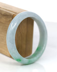 Baikalla Jewelry Jadeite Jade Bangle Bracelet Copy of Baikalla™ "Classic Bangle" Genuine Jadeite Jade Lavender Green Bangle Bracelet (58.66mm)
