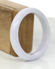 Baikalla Jewelry Jadeite Jade Bangle Bracelet Baikalla Classic Lavender Natural Jadeite Jade Bangle ( 56.14 mm )