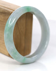Baikalla Jewelry Jadeite Jade Bangle Bracelet Baikalla™ "Classic Bangle" Genuine Jadeite Jade Lavender Green Bangle Bracelet (62.44mm)
