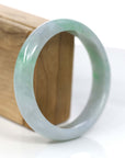 Baikalla Jewelry Jadeite Jade Bangle Bracelet Baikalla™ "Classic Bangle" Genuine Jadeite Jade Lavender Green Bangle Bracelet (62.44mm)