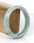 Baikalla Jewelry Jadeite Jade Bangle Bracelet Baikalla™ "Classic Bangle" Genuine Jadeite Jade Lavender Green Bangle Bracelet (62.44mm)