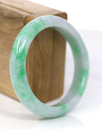 Baikalla Jewelry Jadeite Jade Bangle Bracelet Copy of Baikalla™ "Classic Bangle" Genuine Jadeite Jade Lavender Green Bangle Bracelet (55.93mm)