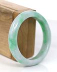 Baikalla Jewelry Jadeite Jade Bangle Bracelet Copy of Baikalla™ "Classic Bangle" Genuine Jadeite Jade Lavender Green Bangle Bracelet (53.5mm)
