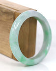 Baikalla Jewelry Jadeite Jade Bangle Bracelet Copy of Baikalla™ "Classic Bangle" Genuine Jadeite Jade Lavender Green Bangle Bracelet (53.5mm)