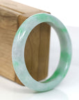 Baikalla Jewelry Jadeite Jade Bangle Bracelet Copy of Baikalla™ "Classic Bangle" Genuine Jadeite Jade Lavender Green Bangle Bracelet (53.5mm)