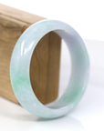 Baikalla Jewelry Jadeite Jade Bangle Bracelet Baikalla™ "Classic Bangle" Genuine Jadeite Jade Lavender Green Bangle Bracelet (60.25mm)