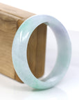 Baikalla Jewelry Jadeite Jade Bangle Bracelet Baikalla™ "Classic Bangle" Genuine Jadeite Jade Lavender Green Bangle Bracelet (60.25mm)