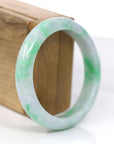 Baikalla Jewelry Jadeite Jade Bangle Bracelet Baikalla™ "Classic Bangle" Genuine Jadeite Jade Lavender Green Bangle Bracelet (57mm)