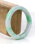 Baikalla Jewelry Jadeite Jade Bangle Bracelet Baikalla™ "Classic Bangle" Genuine Jadeite Jade Lavender Green Bangle Bracelet (57mm)