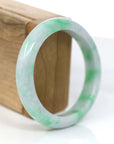 Baikalla Jewelry Jadeite Jade Bangle Bracelet Baikalla™ "Classic Bangle" Genuine Jadeite Jade Lavender Green Bangle Bracelet (57mm)