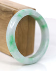 Baikalla Jewelry Jadeite Jade Bangle Bracelet Baikalla™ "Classic Bangle" Genuine Jadeite Jade Lavender Green Bangle Bracelet (57mm)