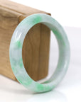 Baikalla Jewelry Jadeite Jade Bangle Bracelet Baikalla™ "Classic Bangle" Genuine Jadeite Jade Lavender Green Bangle Bracelet (57mm)